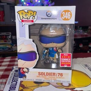 Funko Pop Overwatch Soldier 76 2018 Summer Con Limited Edition #346 VAULTED RARE